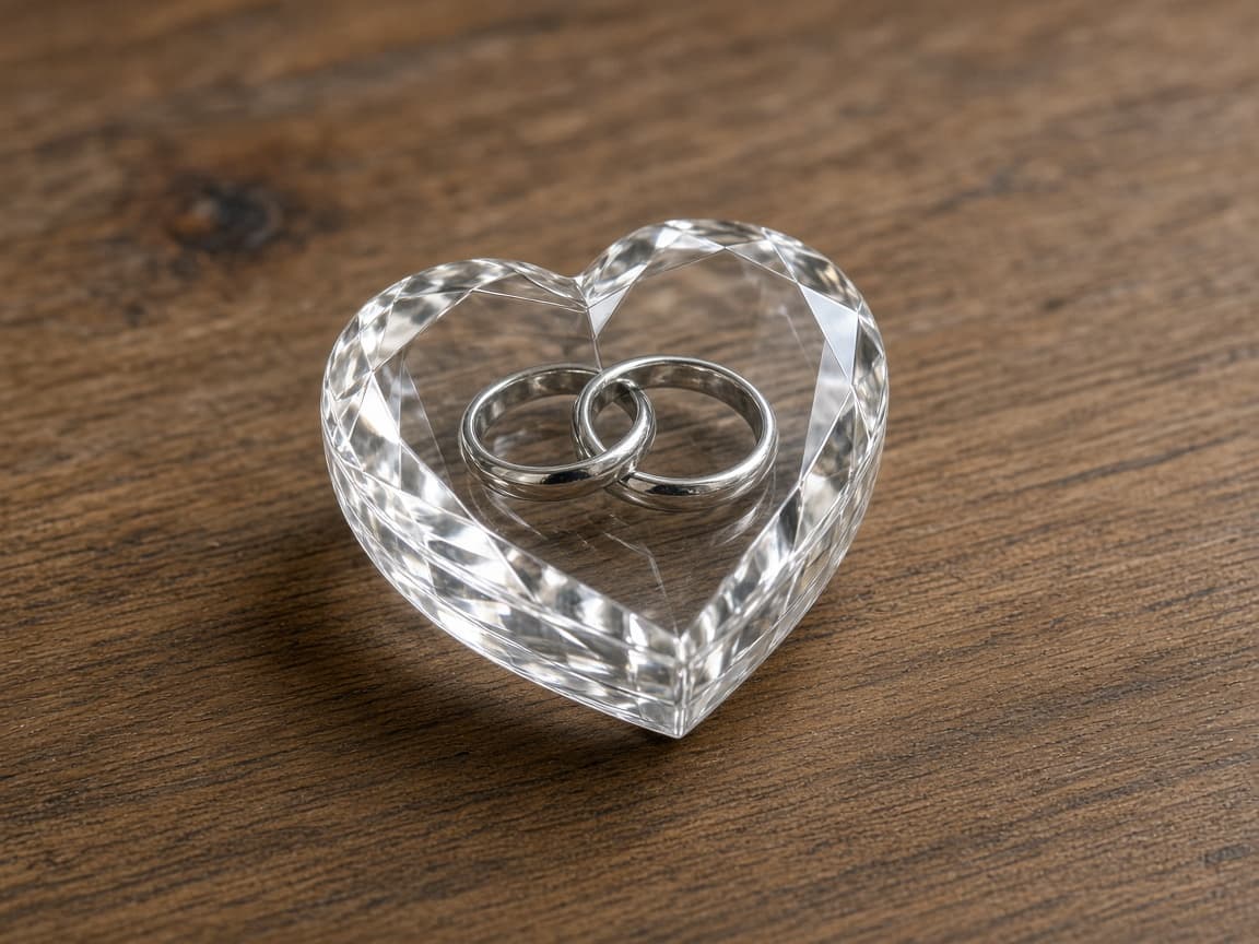 Crystal-Style Couple Keepsake design concept, reverse side