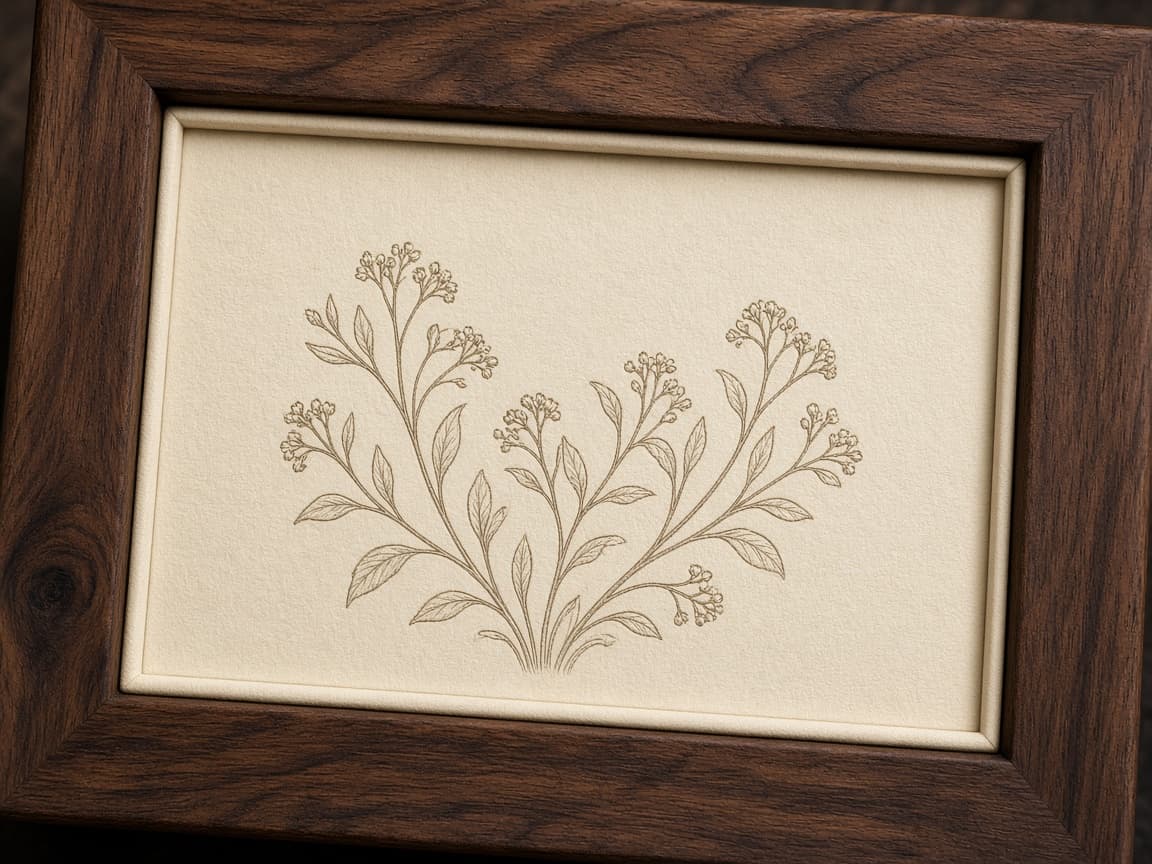 Parent Thank-You Plaque design concept, close-up of the wood or acrylic