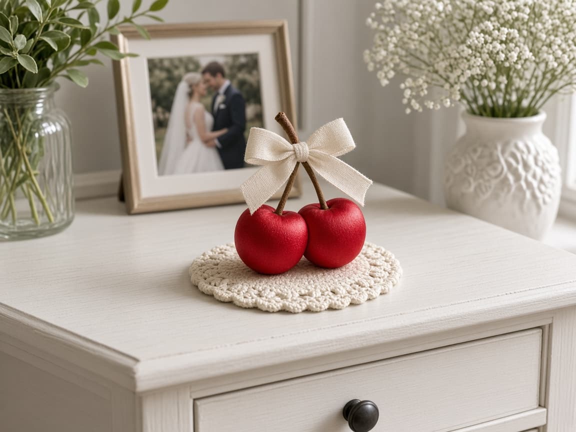 Wedding Keepsake Plaque design concept in a presentation setting