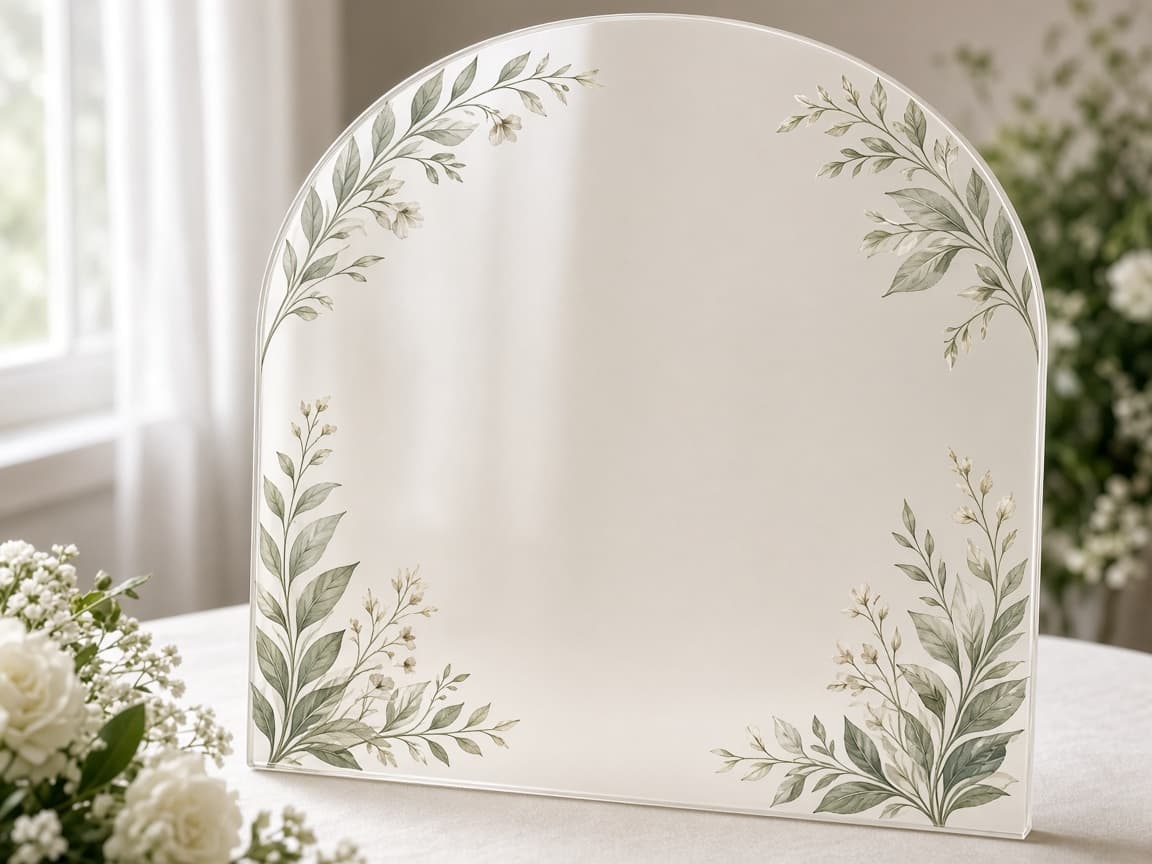 Wedding Welcome Sign design concept, reverse side